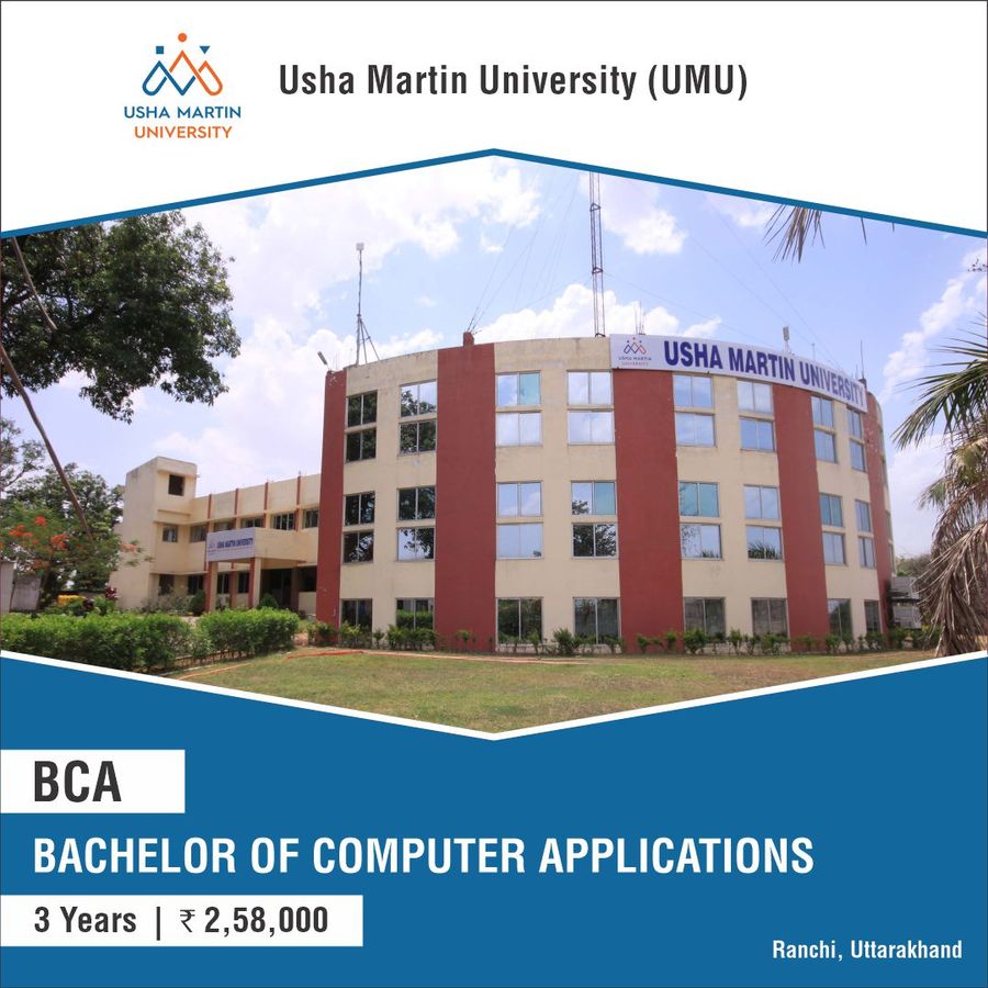 BCA at Usha Martin University, Ranchi